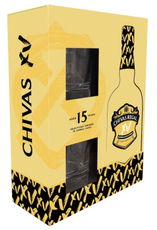 Виски Chivas Regal в подарочной упаковке с двумя стаканами 15 лет, 0.75л