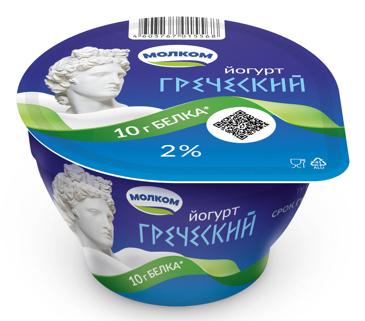 Йогурт Молком греческий 2%, 125г