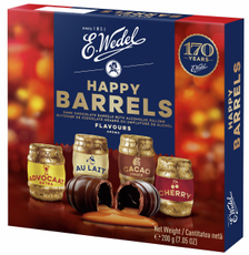 Конфеты E.Wedel Happy Barrels темный шоколад и ликер, 200г