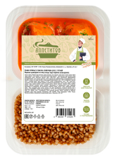 Ежики куриные Аппетитов в томатно-сливочном соусе с гречкой, 220г