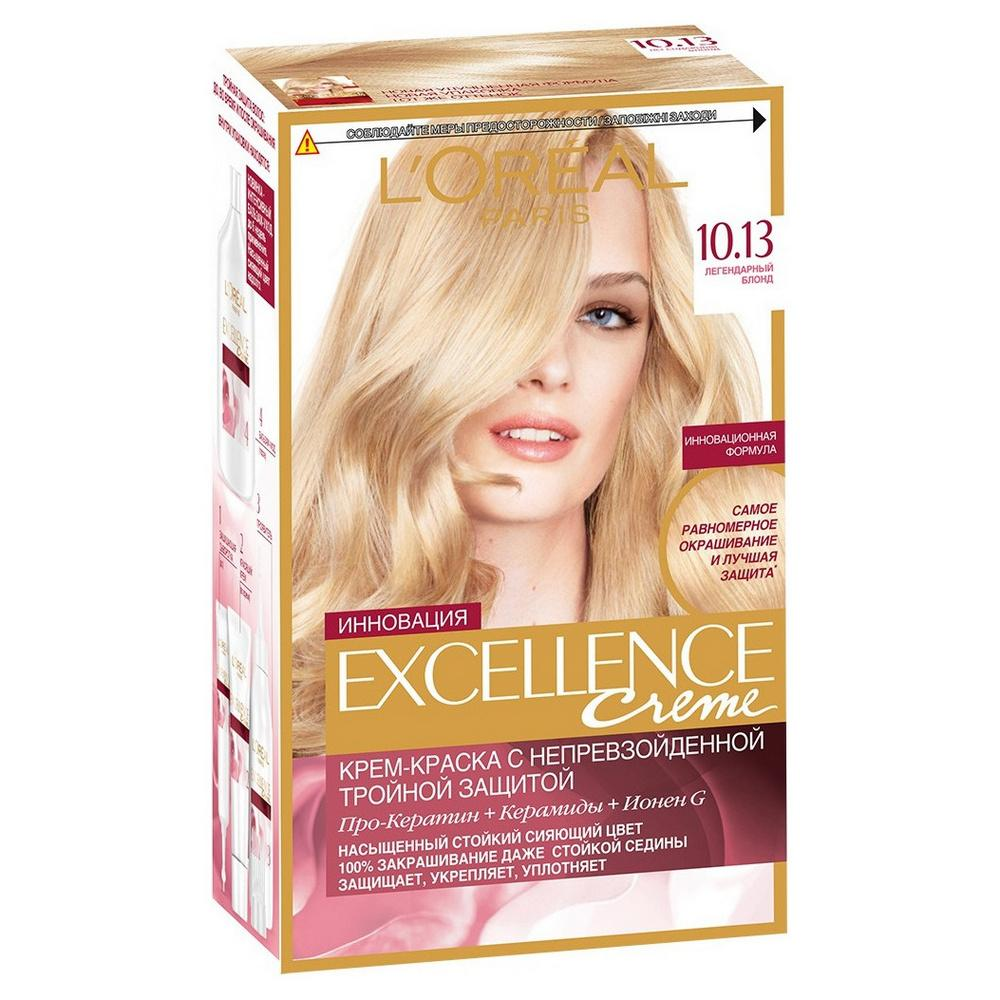 Изображение товара Крем-краска для волос L'Oreal Paris Excellence creme 10.13 Легендарный блонд 176 мл
