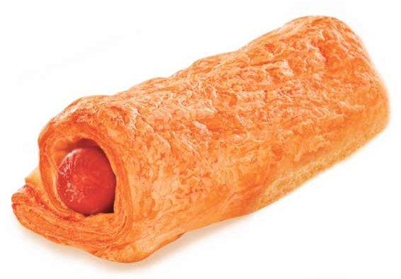 Слойка с сосиской, 80г