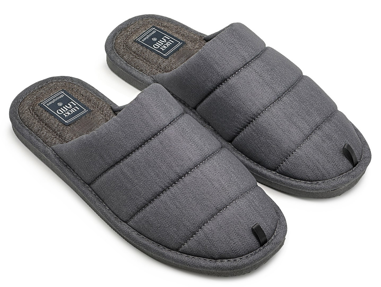 Тапочки мужские Lucky Land Полоса закрытые