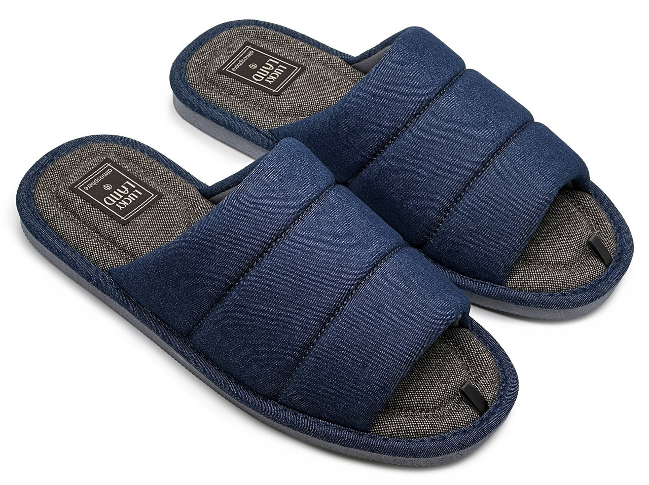 Тапочки мужские Lucky Land Полоса открытые