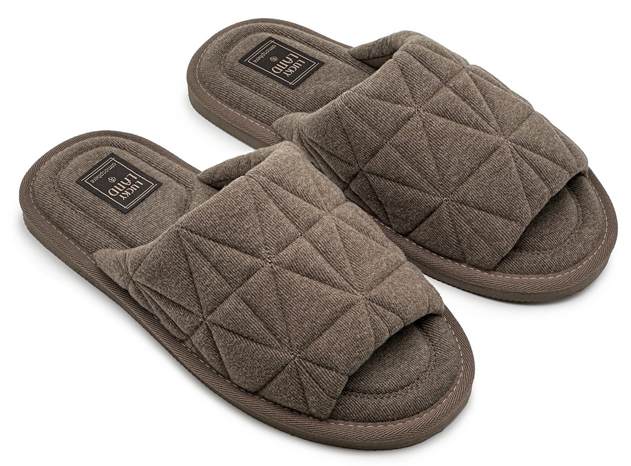 Тапочки мужские Lucky Land Ромб открытые