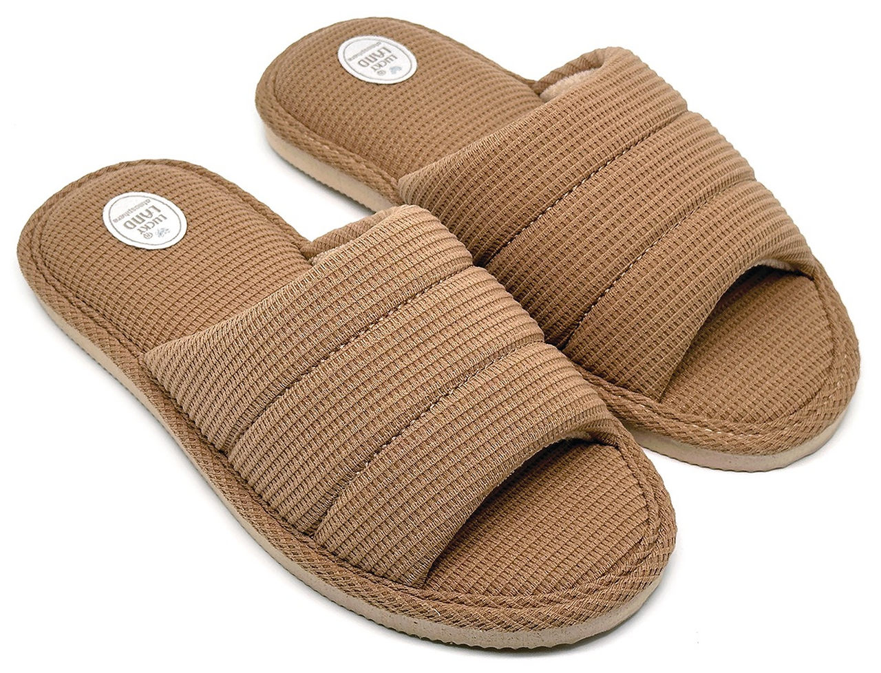 Тапочки женские Lucky Land открытые однотонные