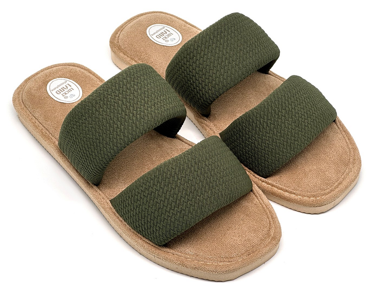 Тапочки женские Lucky Land Ремешки разнотонные