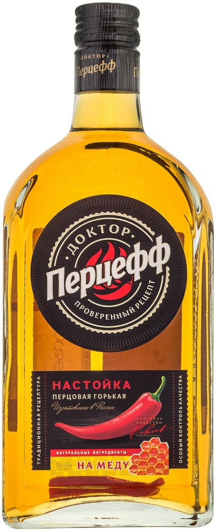 Настойка Доктор Перцефф на меду, 0.5л купить по выгодной цене ...