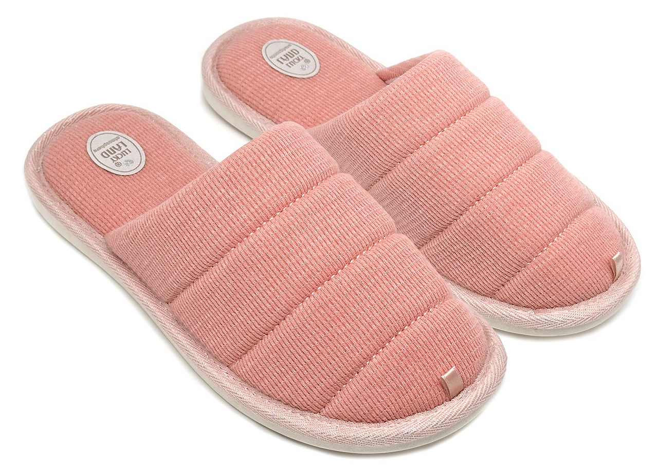 Тапочки женские Lucky Land Полосы закрытые