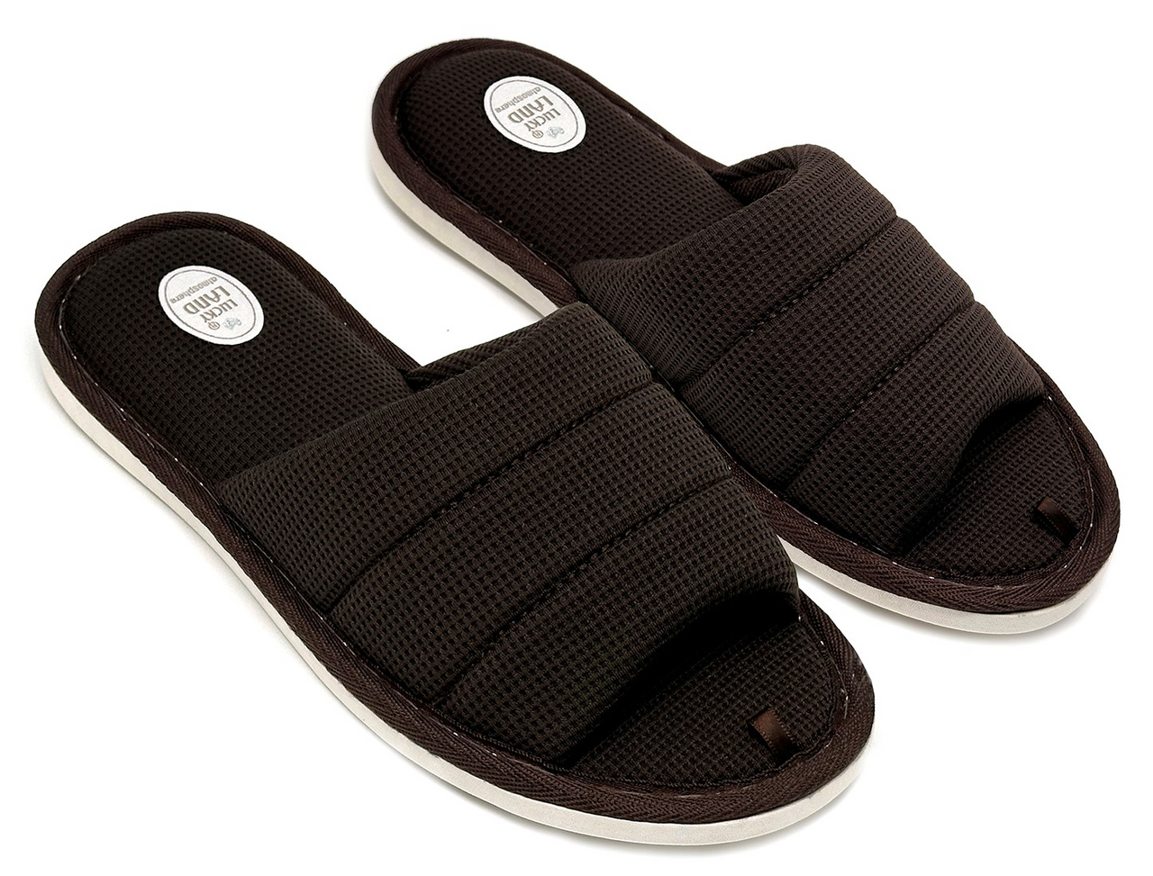 Тапочки женские Lucky Land Полосы открытые