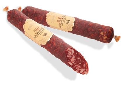 Колбаса Скворцово Брауншвейгская сырокопченая категория А, ~200г