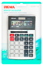 SIGMA Калькулятор DC057 настольный, 10 разрядов
