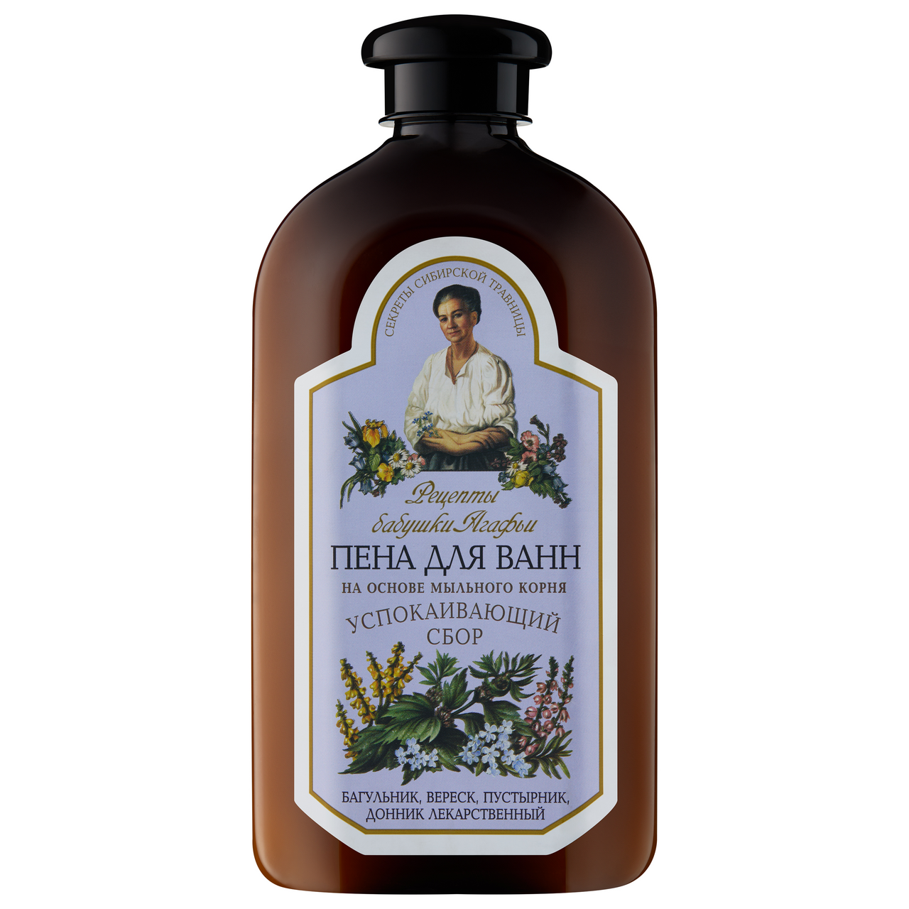 Изображение товара Пена для ванны Рецепты бабушки Агафьи успокаивающий сбор 500мл натуральный уход