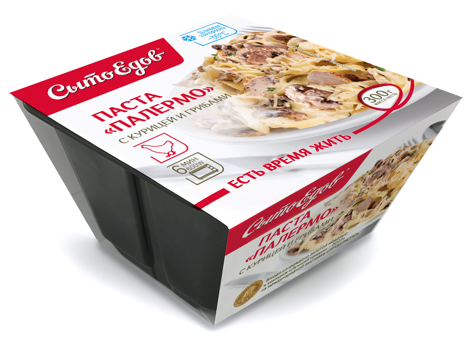 Паста Сытоедов Палермо с курицей и грибами замороженная, 300г