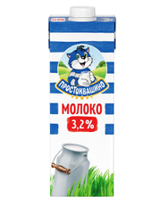 Молоко Простоквашино ультрапастеризованное 3.2%, 950мл
