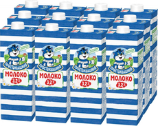 Молоко Простоквашино ультрапастеризованное 3.2%, 950мл x 12 шт