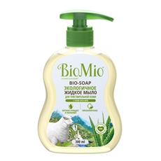 Мыло жидкое BioMio для чувствительной кожи с гелем алоэ вера увлажняющее экологичное, 300мл