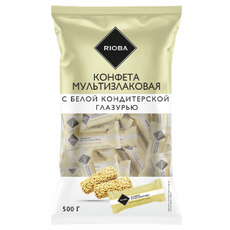 RIOBA Конфеты мультизлаковые с белой глазурью, 500г