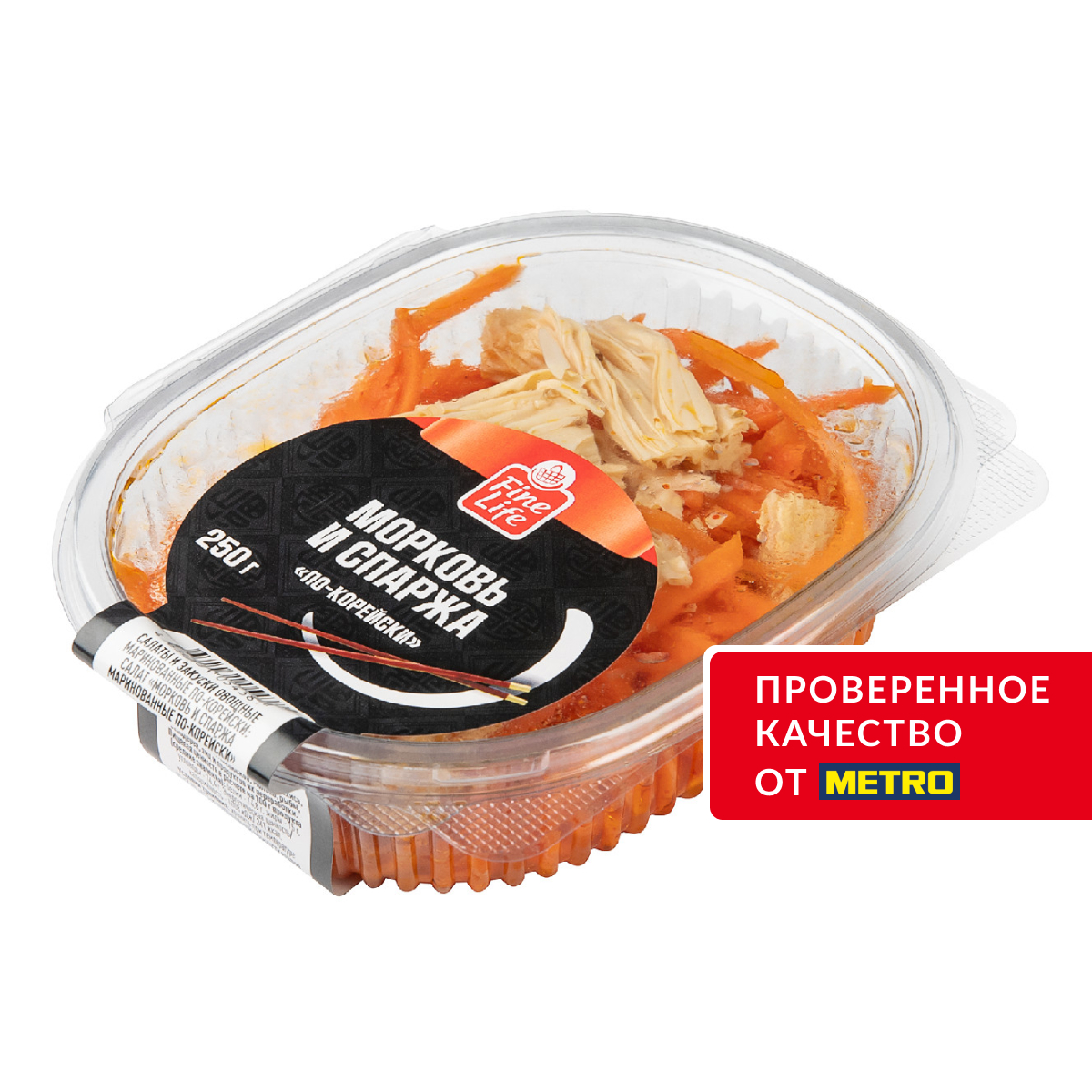 Fine Life Морковь и спаржа по-корейски, 250г