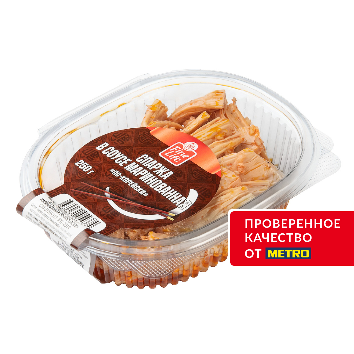 Fine Life Спаржа в соусе маринованная по-корейски, 250г