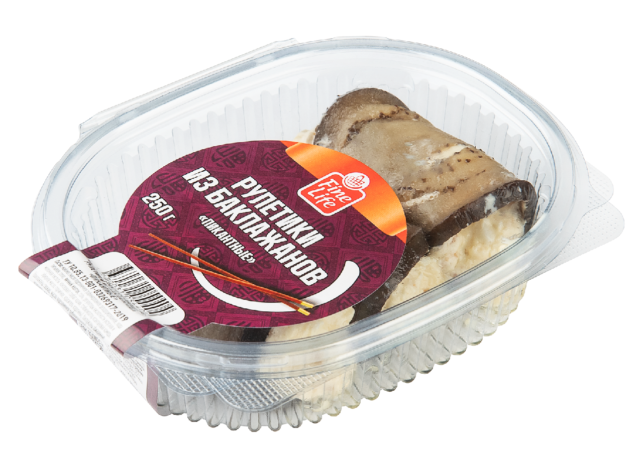 Fine Life Рулетики из баклажанов пикантные, 250г