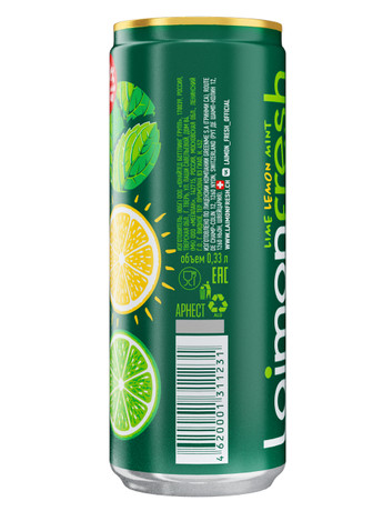 Laimon Fresh Напиток Laimon Fresh лайм, лимон и мята газированный, 330мл x 12 шт ...