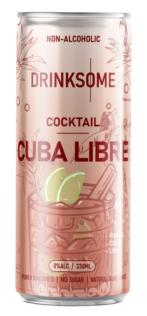 Изображение товара Напиток безалкогольный Drinksome Cocktail Cuba Libre Коктейль Куба Либре газированный, 330мл