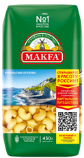 Макароны улитки Makfa высший сорт, 450г