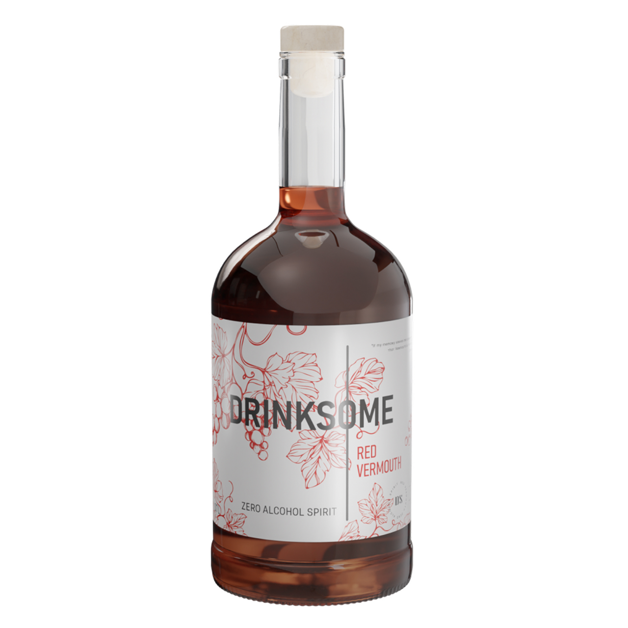 Напиток безалкогольный Drinksome Red Vermouth Красный Вермут негазированный, 0.7л