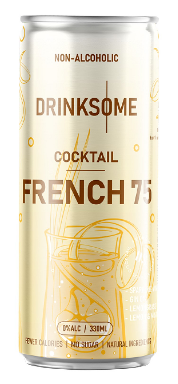 Напиток безалкогольный Drinksome Cocktail French 75 Коктейль Френч 75 газированный, 330мл