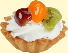 Пирожное БКК Корзиночка с фруктами, 210г