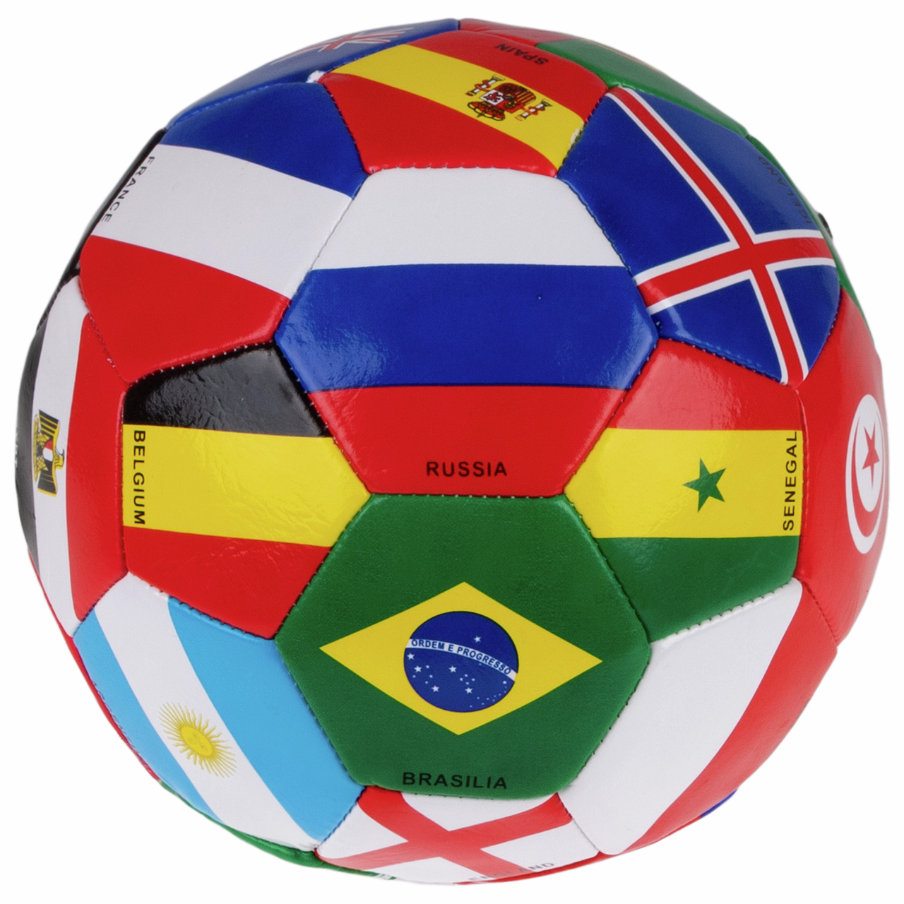 Мяч футбольный 1Toy Флаги размер 5