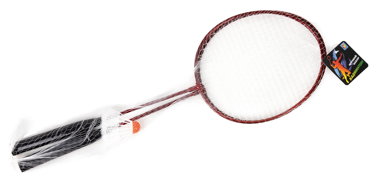 Бадминтон 1Toy 2 ракетки и волан