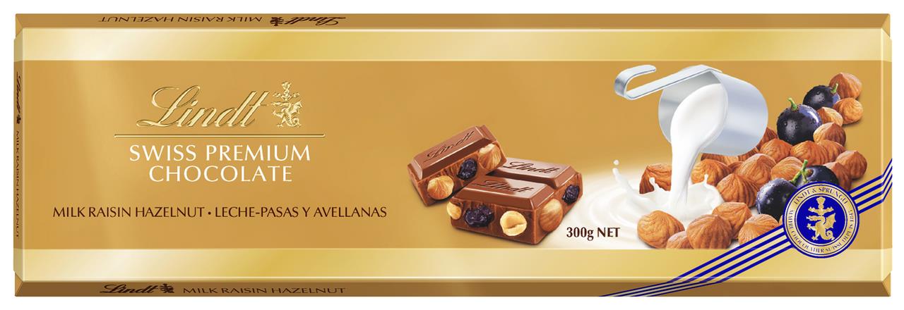 Шоколад LINDT Молочный с фундуком, 300г