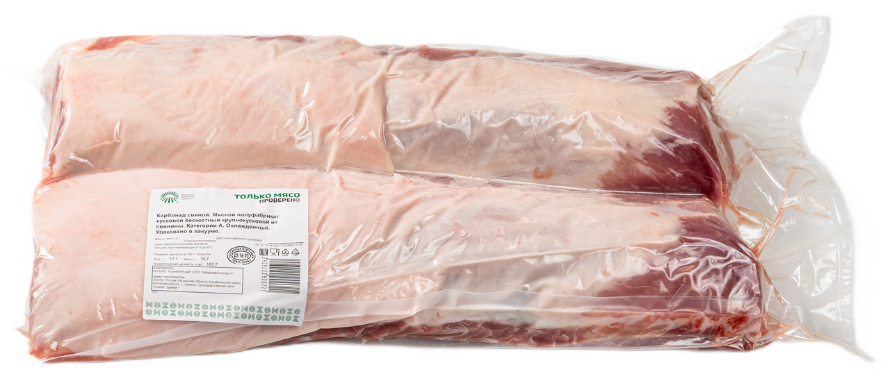 Карбонад свиной Только мясо охлажденный, ~6кг