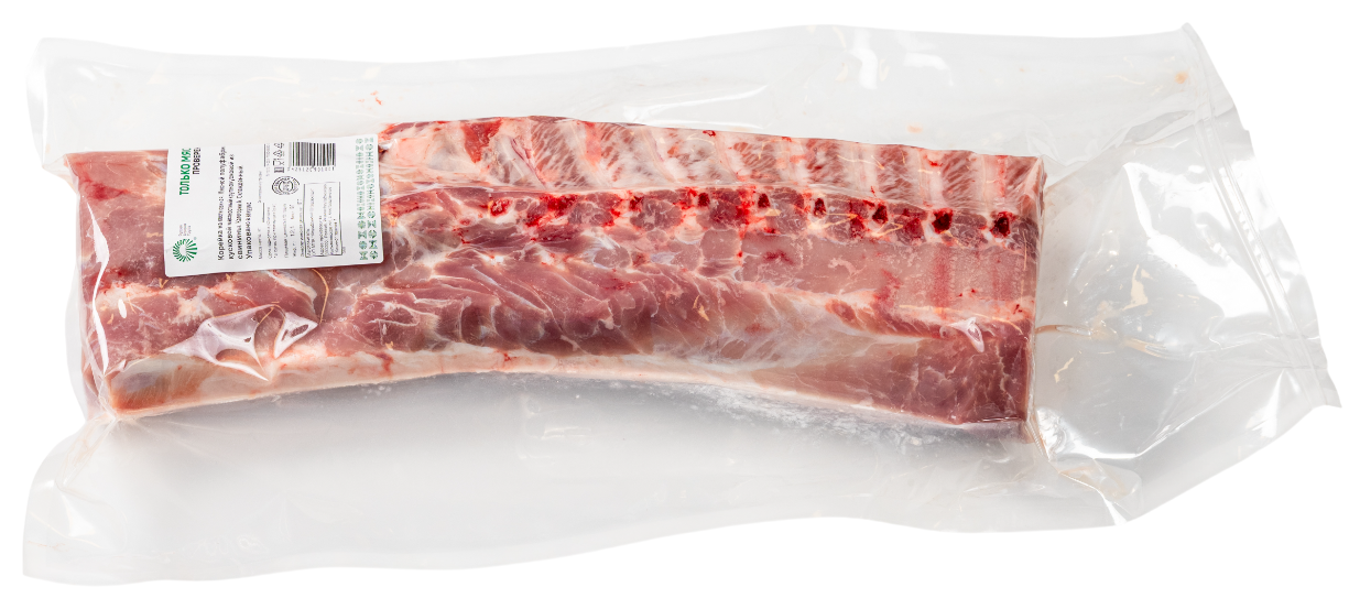 Корейка свиная Только мясо на кости охлажденная, ~3.5кг