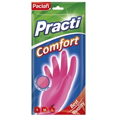 Перчатки хозяйственные Paclan Comfort латексные размер L