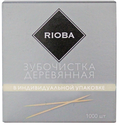 Изображение товара RIOBA Зубочистки деревянные, 1000шт