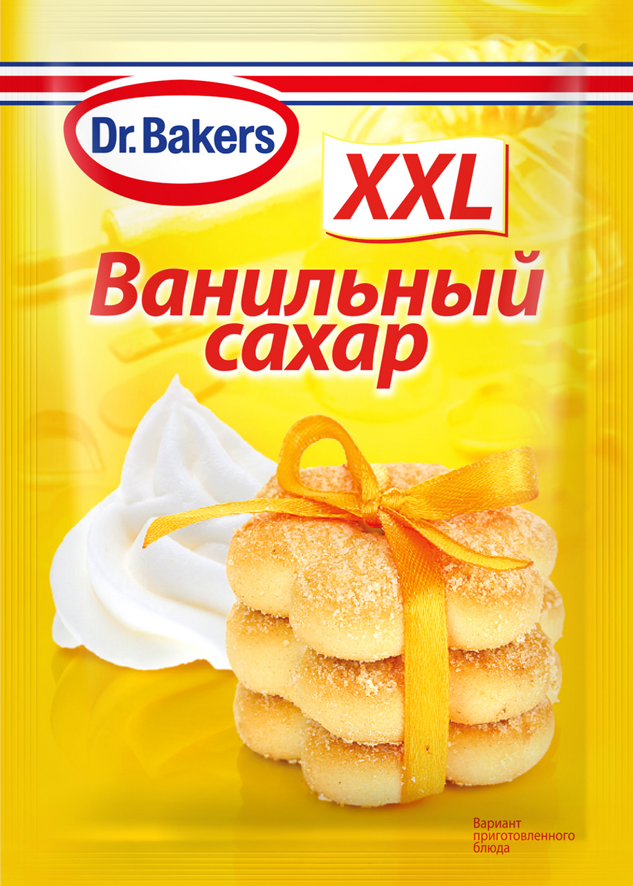 Сахар Dr.Bakers XXL ванильный, 40г купить с доставкой на дом, цены в  интернет-магазине