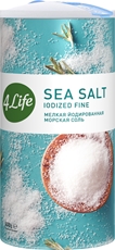 Соль 4Life морская йодированная мелкая в тубе, 500г