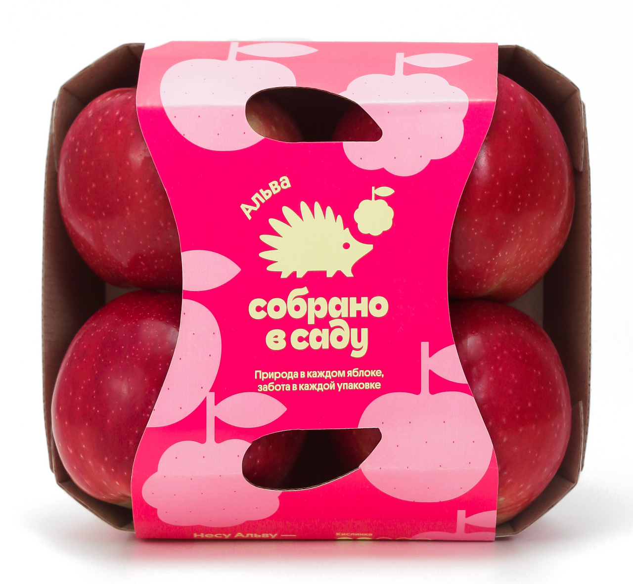 Яблоки Собрано в саду Альва 4шт, 600г