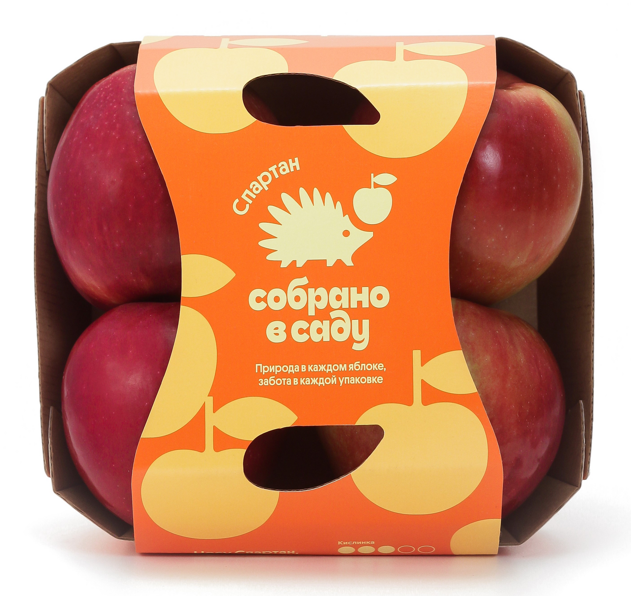 Яблоки Собрано в саду Спартан 4шт, 600г