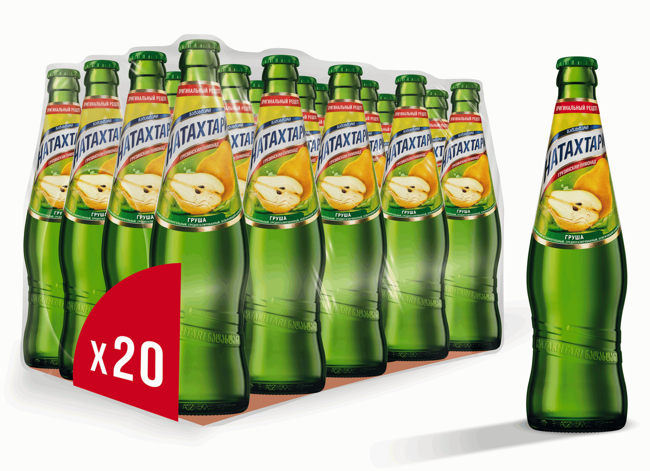 Напиток Натахтари Груша газированный, 500мл x 20 шт