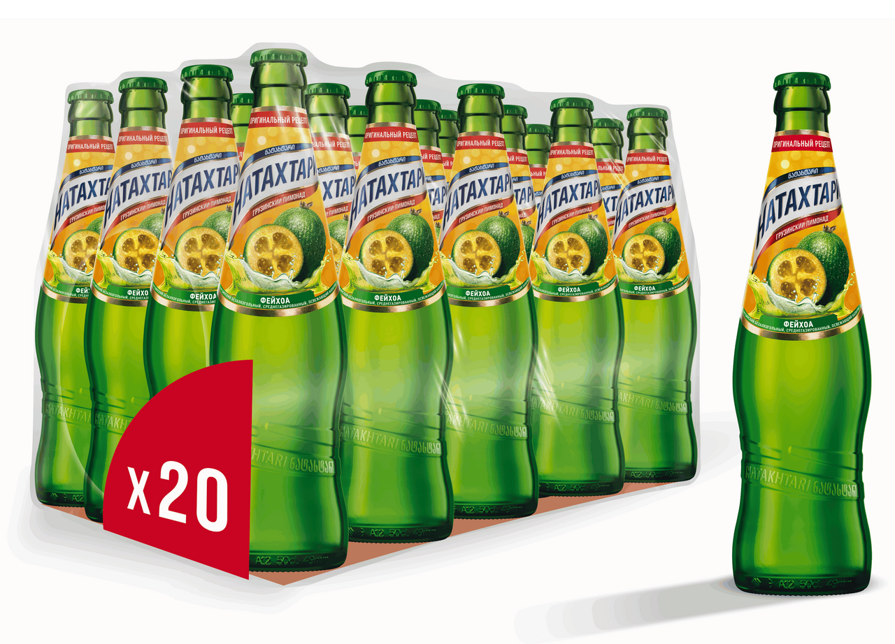 Напиток Натахтари Фейхоа газированный, 500мл x 20 шт