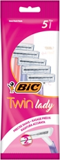 Бритва BIC Twin Lady женская одноразовая 2 лезвия, 5шт