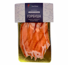 Горбуша Биоmore ломтики холодного копчения, 100г
