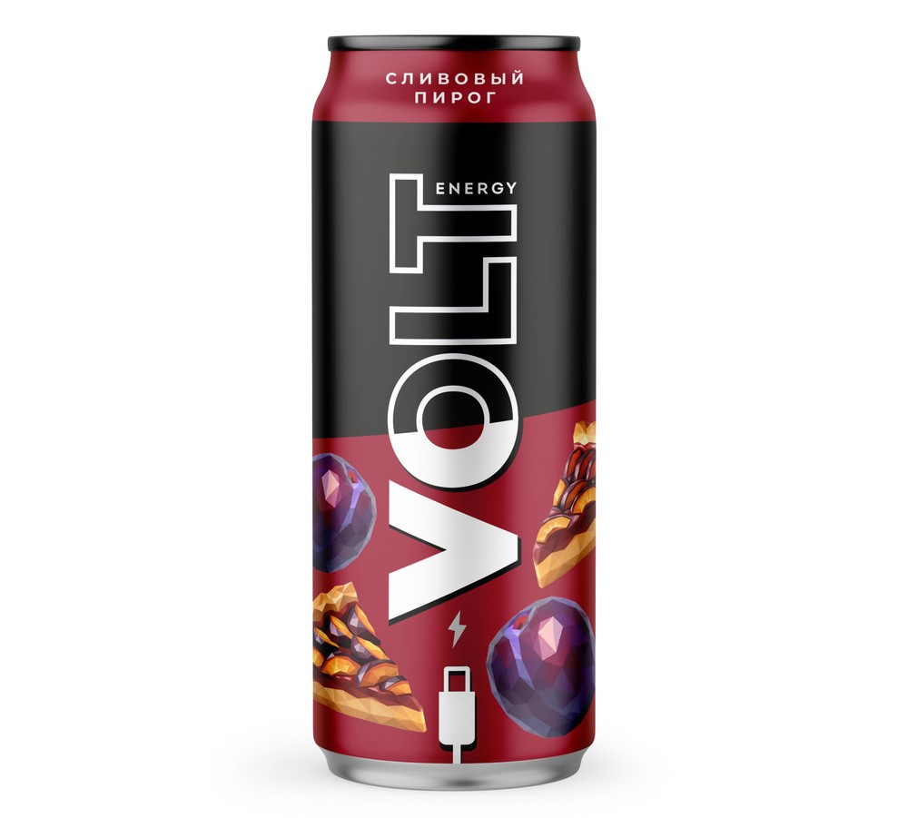 Энергетический напиток Volt Energy Сливовый пирог, 450мл