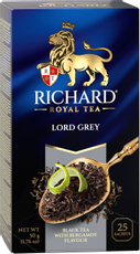 Чай Richard Lord Grey черный байховый в саше (2г х 25шт), 50г