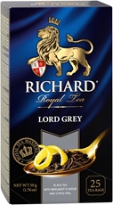 Чай Richard Lord Grey черный байховый в саше (2г х 25 пак), 50г x 12 шт