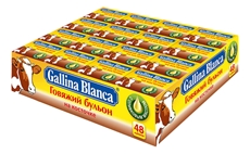 Кубики бульонные Gallina Blanca говяжий бульон на косточке, 10г x 48 шт
